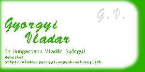 gyorgyi vladar business card